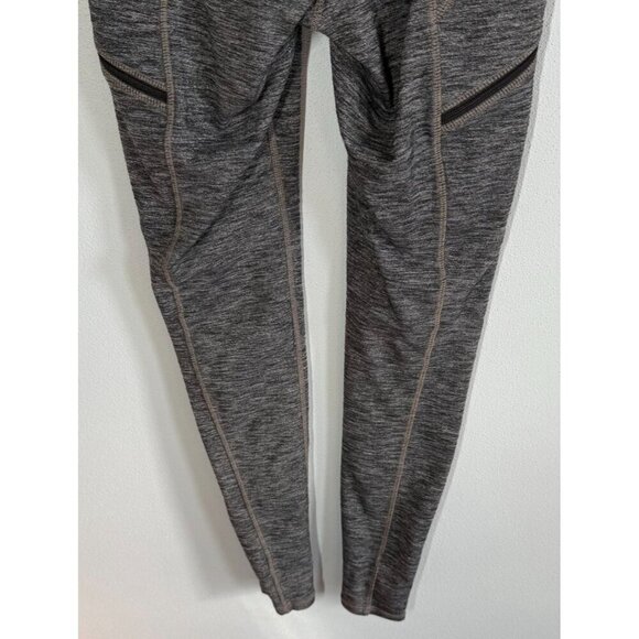 Athleta Womens Dark Heather Gray High Waist Leggings Size XXS Zipper Pockets - Picture 7 of 10